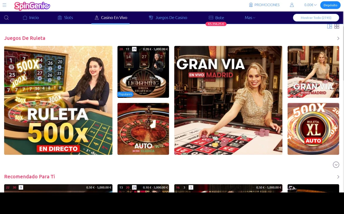 Spin Genie Ruleta