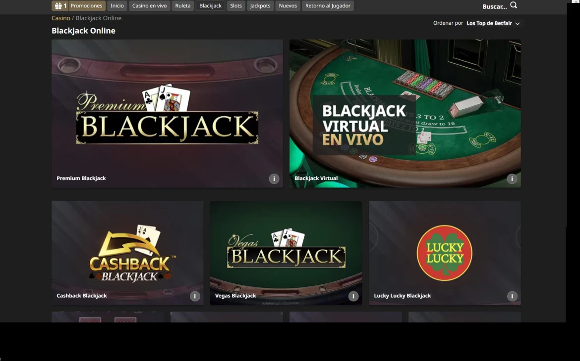 Betfair Blackjack