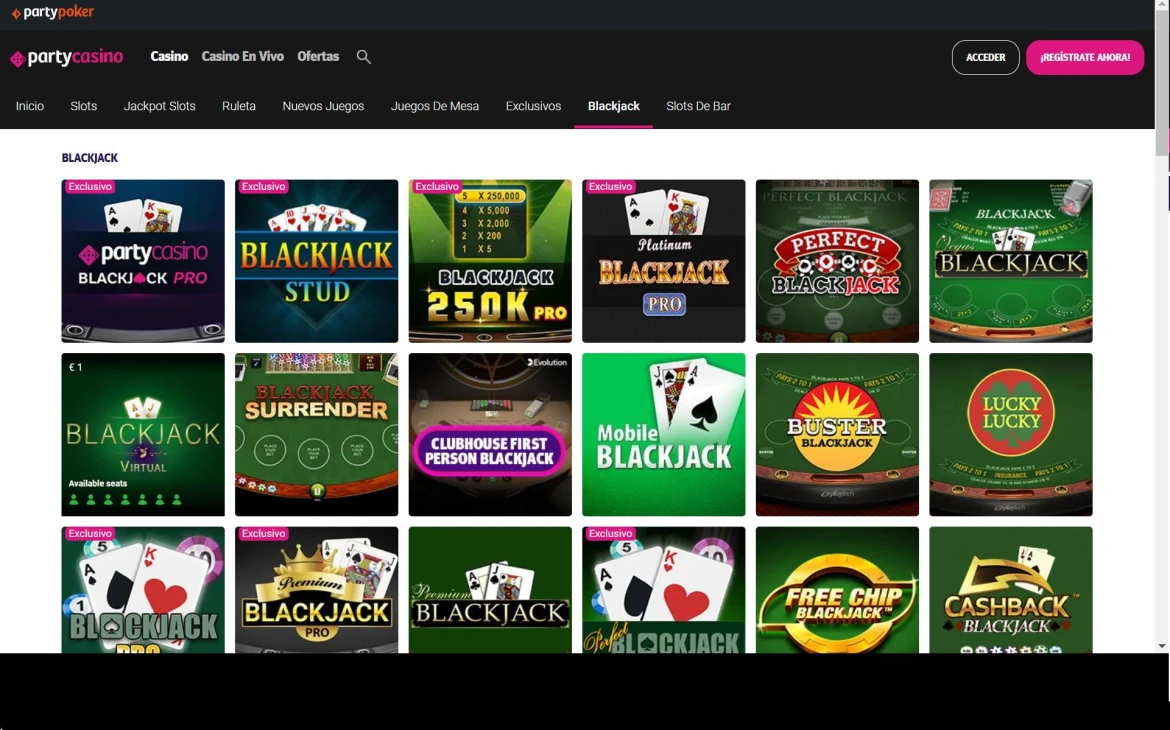 Party Casino Blackjack