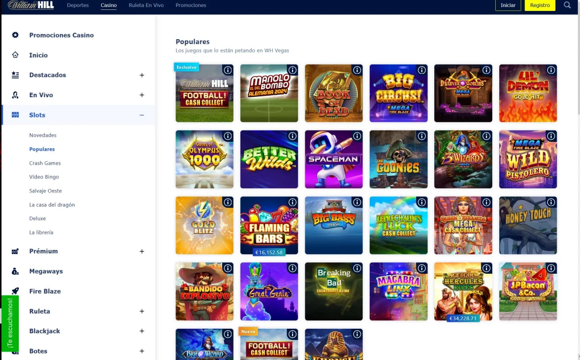 William Hill Online Casino Slots