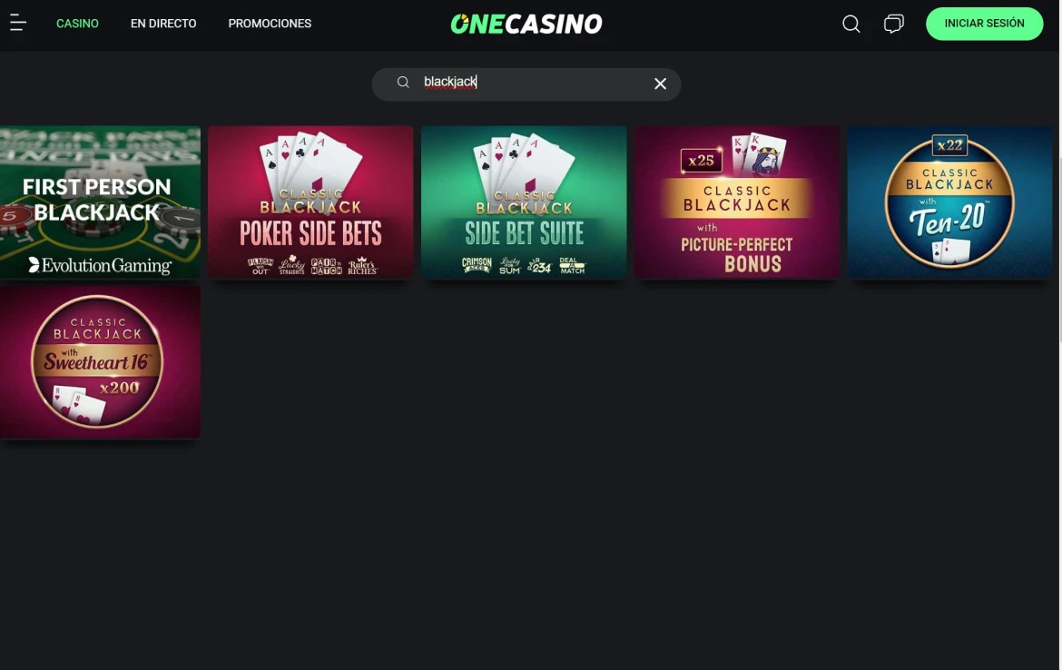 Blackjack One Casino