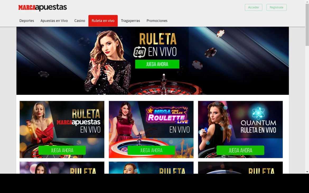 Ruleta en vivo