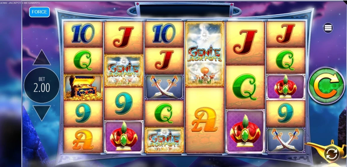 Genie Jackpots Gráficos 