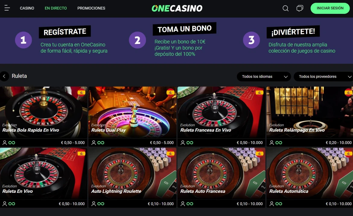 Ruleta One Casino