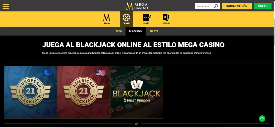 Mega Casino Blackjack