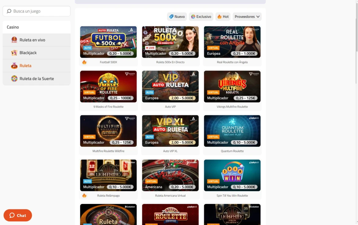 Luckia Online Casino Ruleta